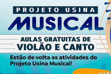PROJETO USINA MUSICAL - AULAS GRATUITAS DE VIOLÃO E CANTO