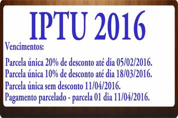 IPTU 2016.