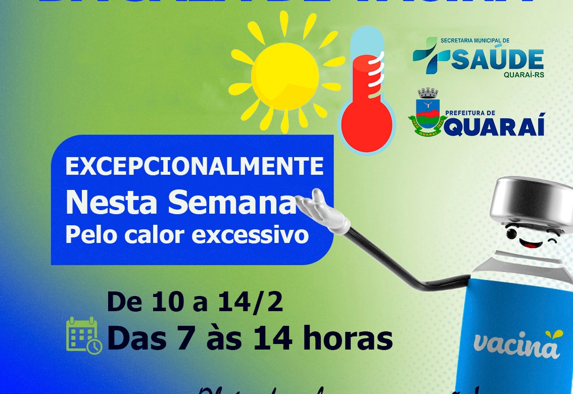 Funcionamento sala de vacina