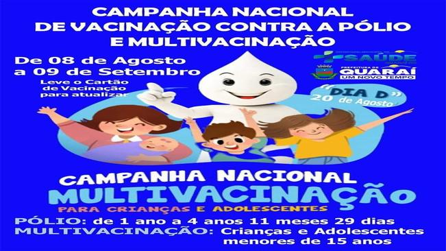 Campanha Nacional de Multivacinação.