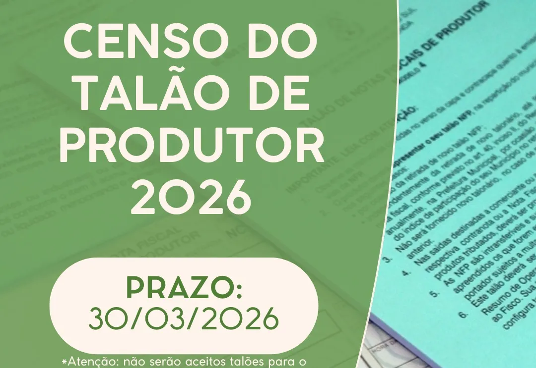 Talões de Produtor Rural – Ano-base 2025