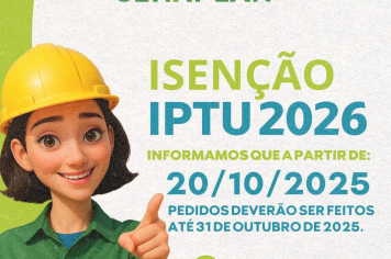 ISENÇÃO DO IPTU 2026
