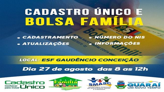 Cadastro Bolsa Familía.